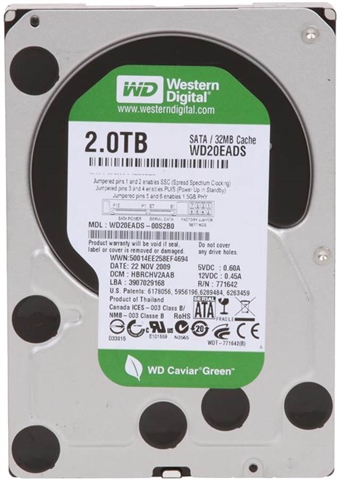 WD Green WD20EADS 2TB 3.5